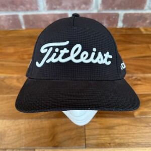 Titleist Fitted Hat FJ Footjoy Pro V1 Golf Stretch Fit Black L/XL